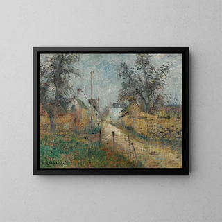 Ferme en Normandie - Gustave Loiseau — framed artwork on a wall