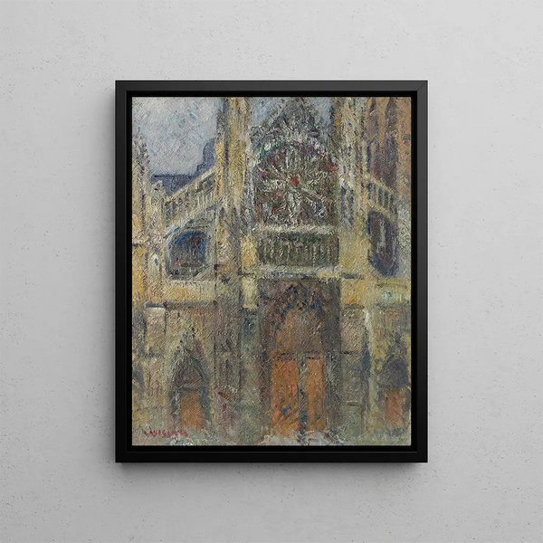 L'Église de Saint-Jacques Dieppe - Gustave Loiseau — framed artwork on a wall