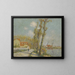 L'Oise at Pontoise - Gustave Loiseau — framed artwork on a wall