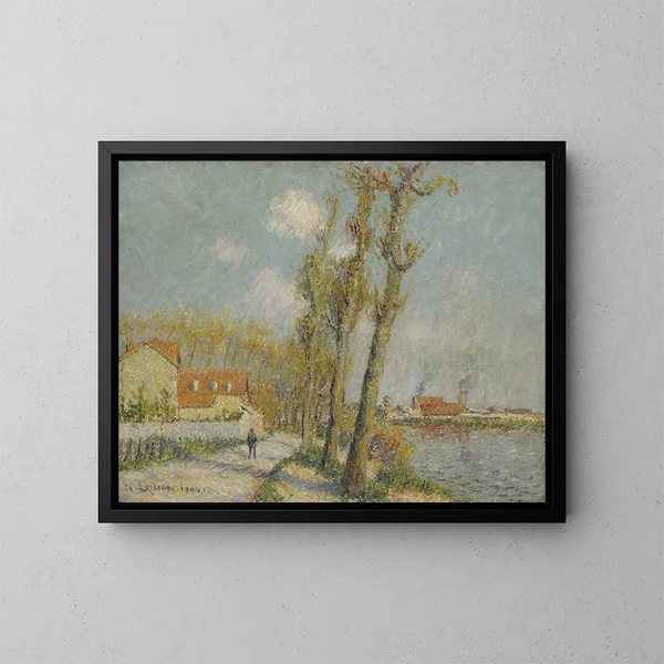 L'Oise at Pontoise - Gustave Loiseau — framed artwork on a wall
