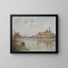 L'Usine au bord de la rivière - Gustave Loiseau — framed artwork on a wall