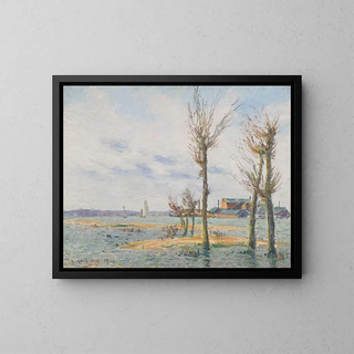 The Loire at Trentemoult - Gustave Loiseau — framed artwork on a wall