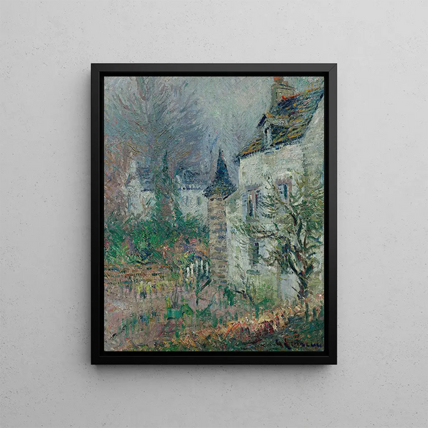 La Maison du Juge Pont-Aven - Gustave Loiseau — framed artwork on a wall