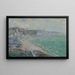 La Plage de Fécamp - Gustave Loiseau — framed artwork on a wall