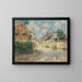 La route de Tournedos - Gustave Loiseau — framed artwork on a wall