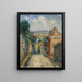 La rue Thuringe Bonsecours Rouen - Gustave Loiseau — framed artwork on a wall