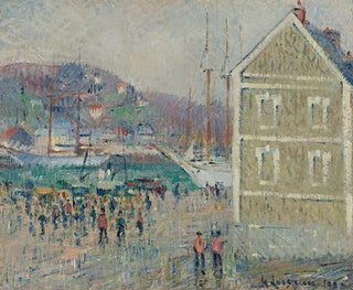Le Bassin Berrigny à Fécamp - Gustave Loiseau — artwork view