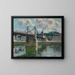 The Suspended Bridge of Delbeuf - Gustave Loiseau — framed artwork on a wall