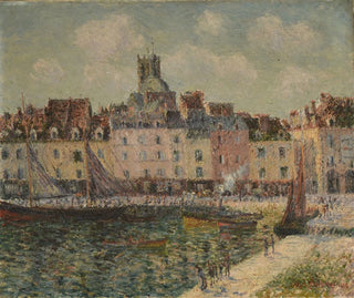 The Quai Duquesne, Dieppe - Gustave Loiseau — artwork view