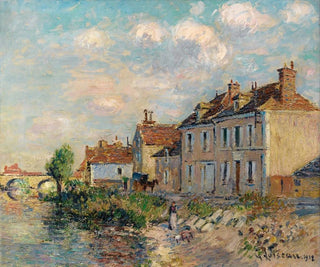 Le Quai Saint-Martin, Auxerre - Gustave Loiseau — artwork view