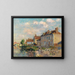 Le Quai Saint-Martin, Auxerre - Gustave Loiseau — framed artwork on a wall