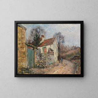 The Plain Path Pontoise - Gustave Loiseau — framed artwork on a wall