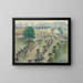 The Corneille Bridge in Rouen - Gustave Loiseau — framed artwork on a wall
