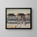 The Fish Market Bridge in Dieppe - Gustave Loiseau — framed artwork on a wall