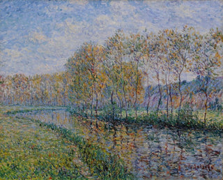 Les Rives de l'Eure le matin à Saint-Cyr-du-Vaudreuil - Gustave Loiseau — artwork view