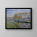 Les Rives de l'Eure le matin à Saint-Cyr-du-Vaudreuil - Gustave Loiseau — framed artwork on a wall