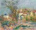L'Hermitage Painting, flowering plum trees - Gustave Loiseau — artwork view