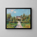 L'Hôtel de Mademoiselle Ernestine Saint-Jouin Finistère or The Orchard of Mademoiselle Ernestine Saint-Jouin - Gustave Loiseau — framed artwork on a wall