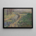 Landscape stream in the countryside - Gustave Loiseau — framed artwork on a wall