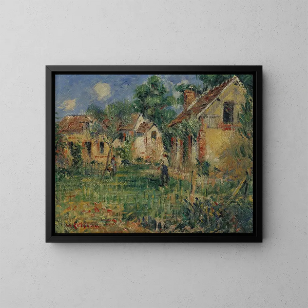 Petite ferme aux environs de Caen - Gustave Loiseau — framed artwork on a wall
