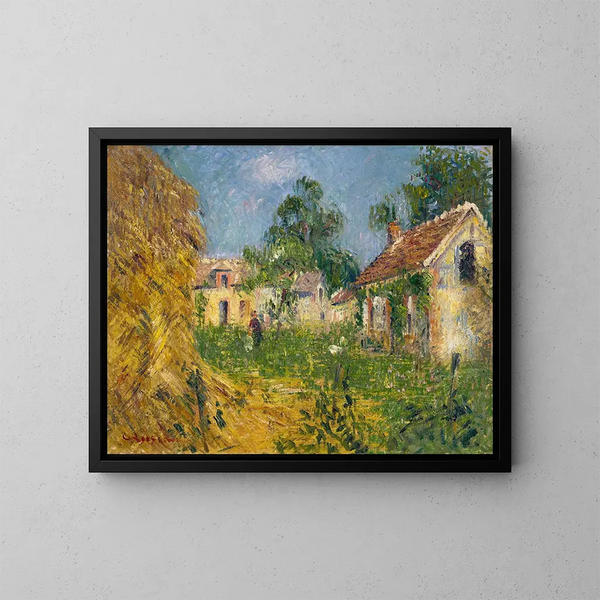 Petite ferme dans le Calvados - Gustave Loiseau — framed artwork on a wall