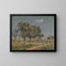 Pommiers en fleurs en Normandie - Gustave Loiseau — framed artwork on a wall