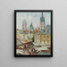 Rue de l'Épicerie, Rouen - Gustave Loiseau — framed artwork on a wall