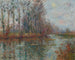 River Turning Painting at the Hour - Gustave Loiseau — artwork view