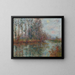 River Turning Painting at the Hour - Gustave Loiseau — framed artwork on a wall