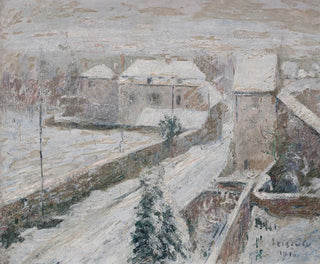 Vue de Triel sous la neige - Gustave Loiseau — artwork view