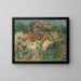 Village View - Gustave Loiseau — framed artwork on a wall