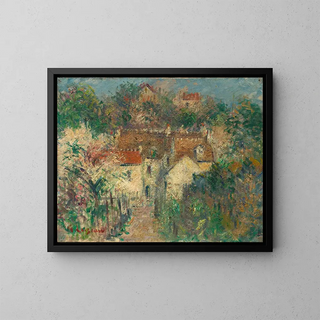 Village View - Gustave Loiseau — framed artwork on a wall
