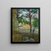 View from my window quay d'Anjou - Gustave Loiseau — framed artwork on a wall