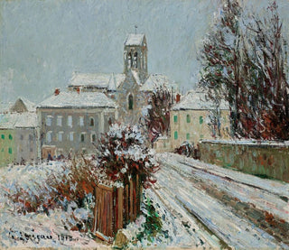 The Snow at Auvers-sur-Oise - Gustave Loiseau — artwork view