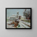 The Snow at Auvers-sur-Oise - Gustave Loiseau — framed artwork on a wall