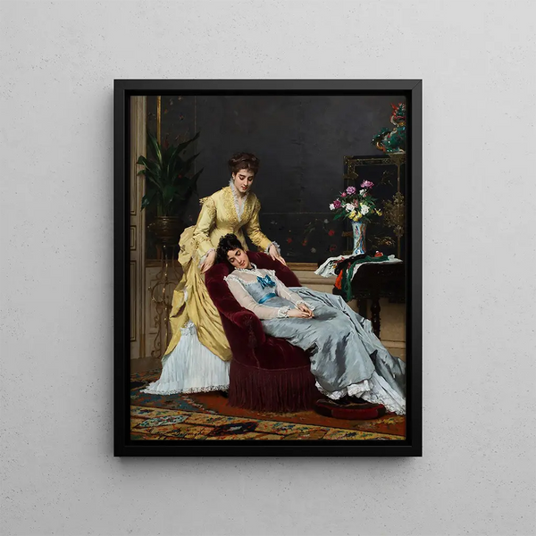 Sweet Dreams - Gustave Léonard de Jonghe — framed artwork on a wall