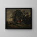 Farm in Merksem - Gustave Louis Marie Piron — framed artwork on a wall