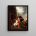 Diomède dévoré par ses chevaux - Gustave Moreau — framed artwork on a wall