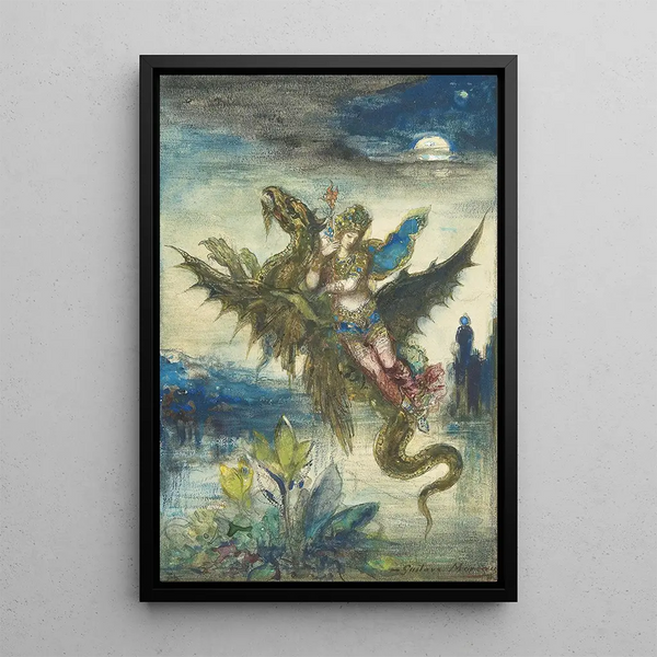 Dream of the Orient - Gustave Moreau — framed artwork on a wall
