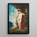 Woman and Unicorn - Gustave Moreau — framed artwork on a wall