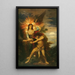 Jacob and the Angel - Gustave Moreau — framed artwork on a wall