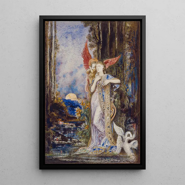 L'Inspiration - Gustave Moreau — framed artwork on a wall