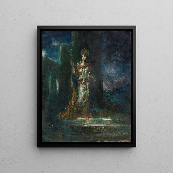 La Fiancée de la nuit - Gustave Moreau — framed artwork on a wall