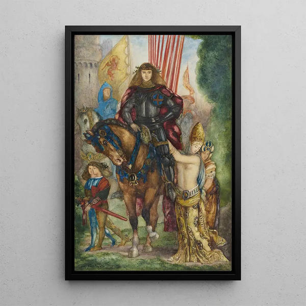 Retre and captives - Gustave Moreau — framed artwork on a wall