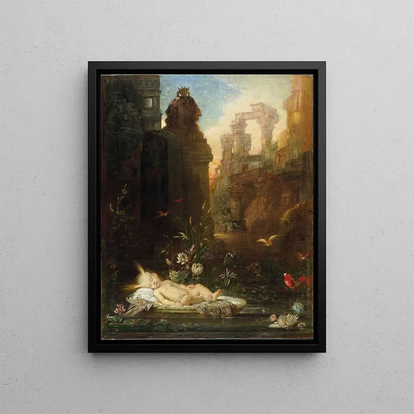 L'enfant Moïse - Gustave Moreau — framed artwork on a wall