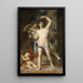 The Young Man and Death - Gustave Moreau — framed artwork on a wall