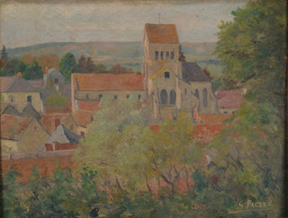 Village Painting - Gustave Pierre — artwork view