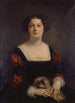 Portrait painting of Apollonie Sabatier 1822-1889 known as La Présidente - Gustave Ricard — artwork view