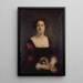 Portrait painting of Apollonie Sabatier 1822-1889 known as La Présidente - Gustave Ricard — framed artwork on a wall