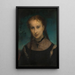 Portrait of Countess of Monfort - Gustave Ricard — framed artwork on a wall
